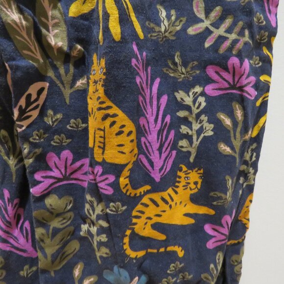 PRINCESS HIGHWAY X MODCLOTH Linen Blend Tiger Print Cropped Pull On Pants Size S - Picture 8 of 13